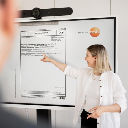 ISO/IEC 17025 accreditation preparation A woman explains the accreditation preparation process.